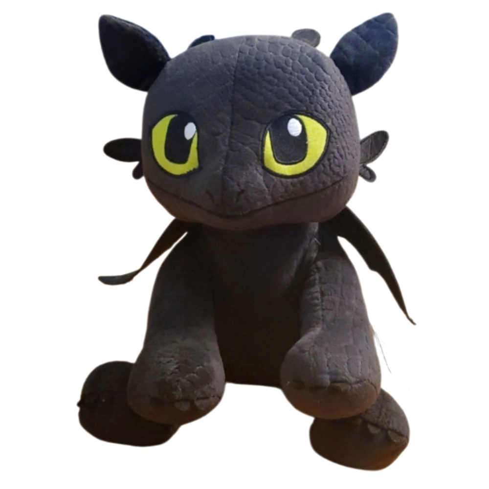 Build-A-Bear Dreamworks Toothless Black Plush Dragon 14"